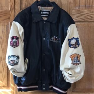 - Disney 2000 Collectors Leather Bomber Jacket